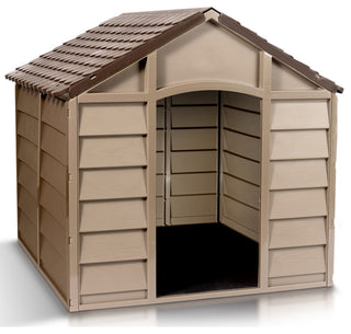 Starplast Small Dog House Kennel,  Mocha/Brown