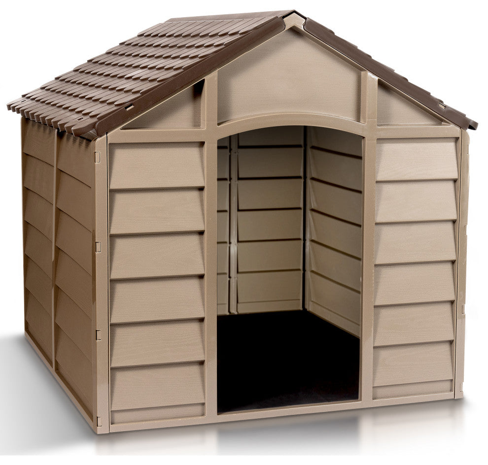 Starplast Small Dog House Kennel,  Mocha/Brown