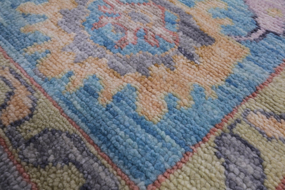 Turkish Oushak Handmade Wool Rug 10' 4" X 14' 1" - Q13313