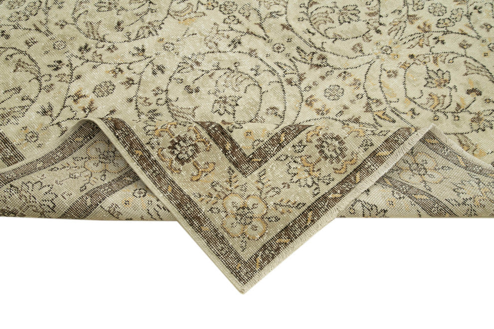 Rug N Carpet - Handmade Oriental 6' 3" x 9' 8" Unique Vintage Rug