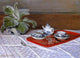 Claude Oscar Monet The Tea Set, 18"x27" Wall Decal