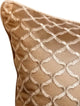 Luxury Throw Pillow Covers 18" x 18" Cushion Cover Beige Silk Geometric - Lolita