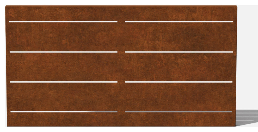 Alta Corten Steel Decorative Screen Panel, Arrow