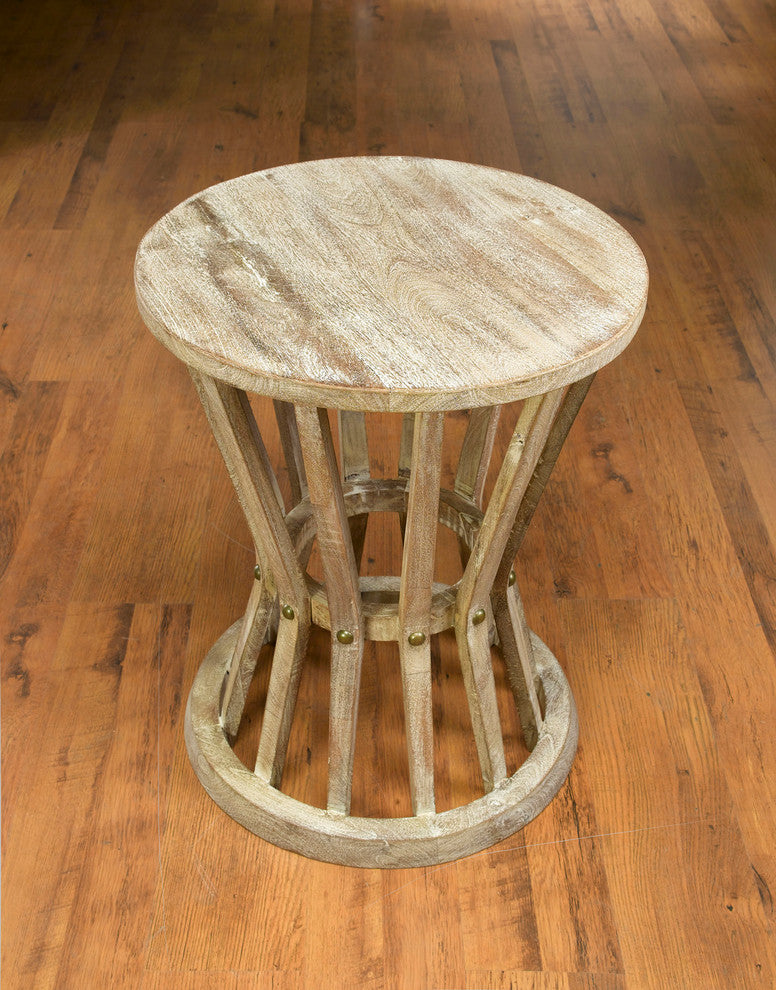 Round Slatted Table