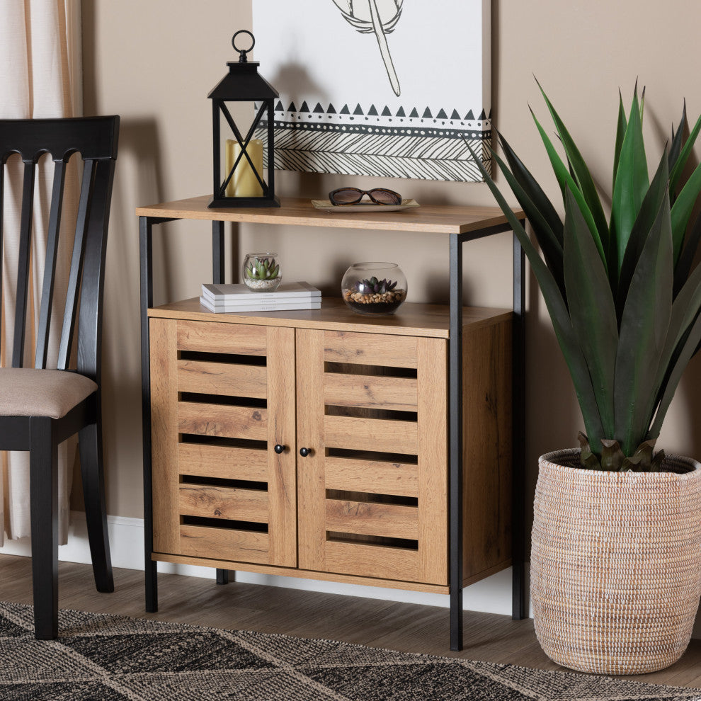 Kami Modern Shoe Cabinet, Black