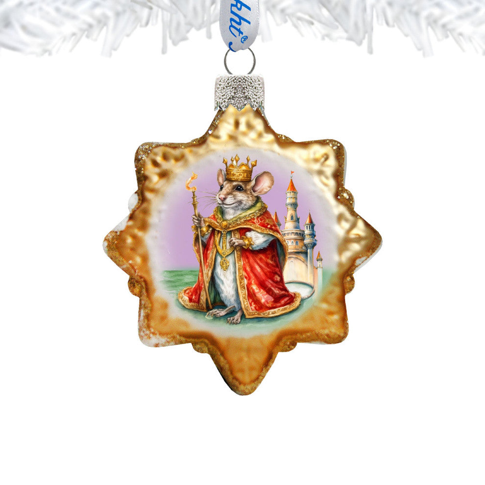Mouse King Mercury Glass Ornaments Christmas Decor