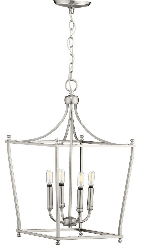 Parkhurst Collection Brushed Nickel 4-Light Foyer