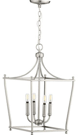 Parkhurst Collection Brushed Nickel 4-Light Foyer