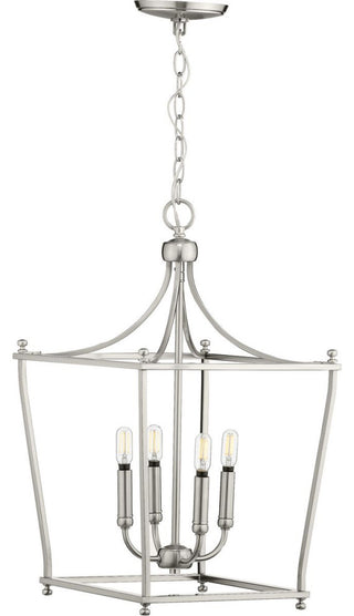 Parkhurst Collection Brushed Nickel 4-Light Foyer