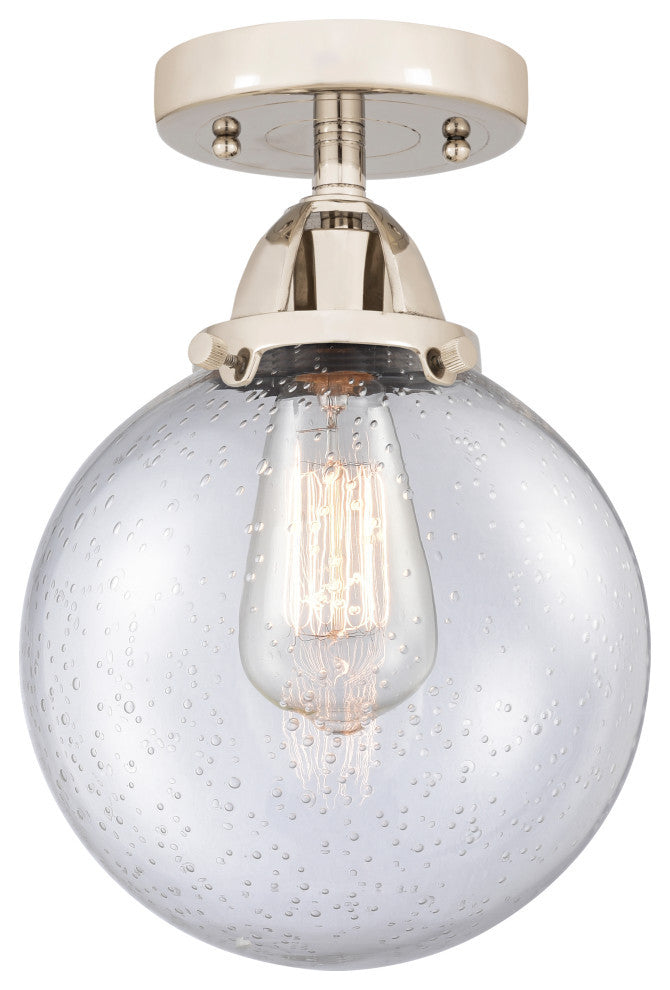 Beacon Semi-Flush Mount, Polished Nickel, Seedy, Seedy