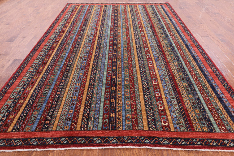 8' 4" X 11' 8" Hand-Knotted Persian Gabbeh Shall Rug Q5014