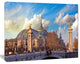 Famous Great Palace in Paris, Modern Cityscape Canvas Art Print, 60"x28"