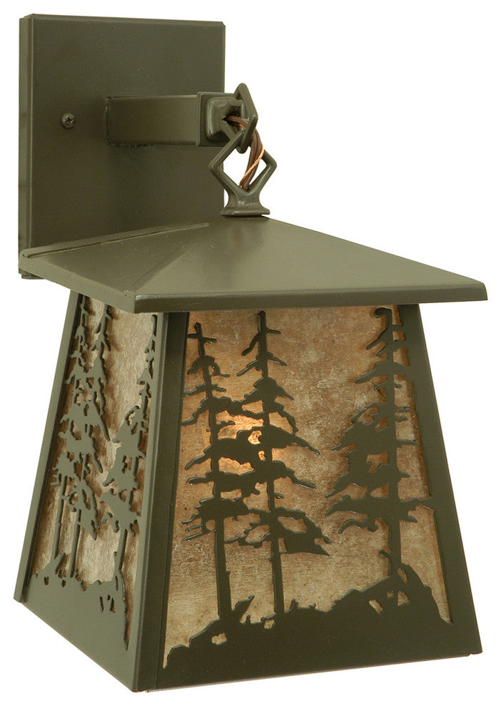 7W Stillwater Tall Pines Hanging Wall Sconce