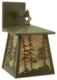 7W Stillwater Tall Pines Hanging Wall Sconce