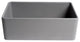 Smooth Apron Fireclay Farm Sink, Gray Matte, 30"x18", Single Bowl