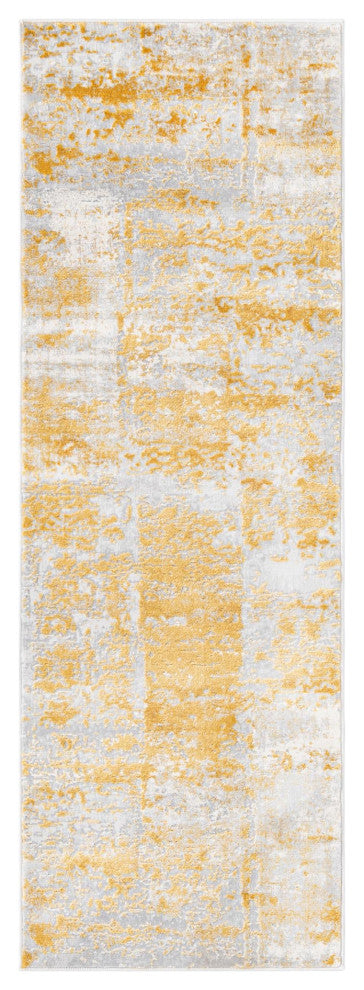 Unique Loom Elizabeth Finsbury Rug, Yellow, 2'x6' Runner