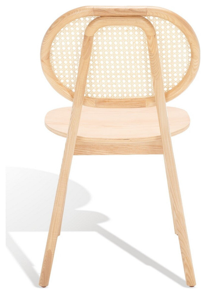 Safavieh Couture Kristianna Rattan Back Dining Chair, Natural