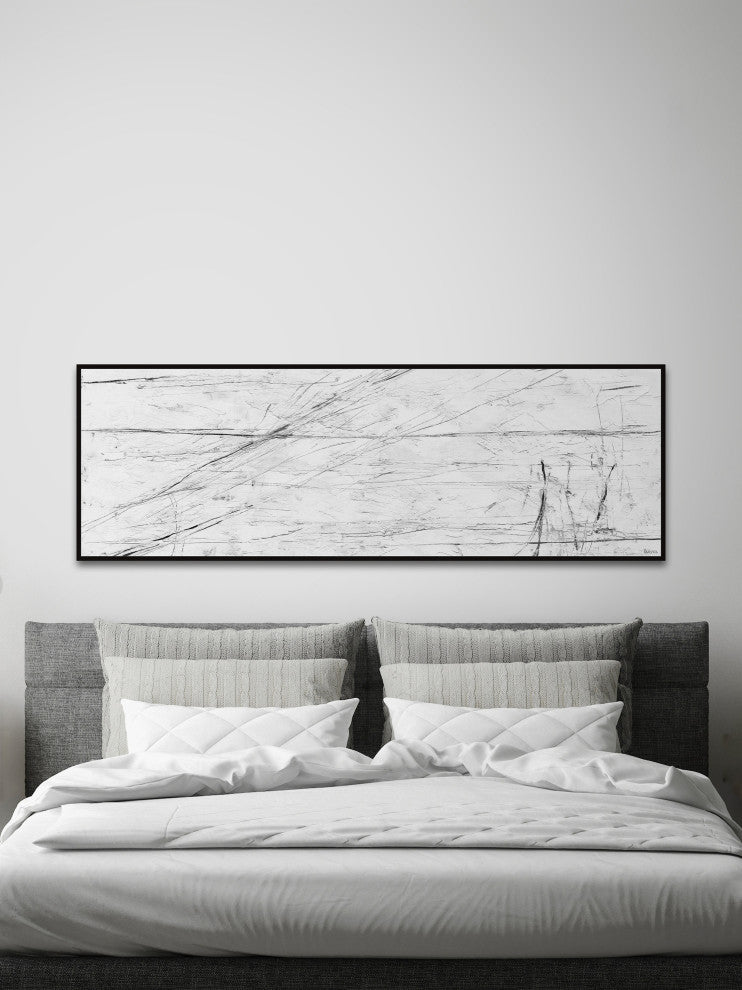 "Desert Wander" Floater Framed Painting Print on Canvas, 60x20