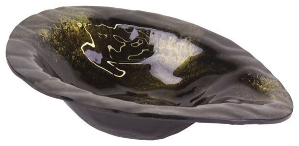 Metallic Nugget Bowl, Brown