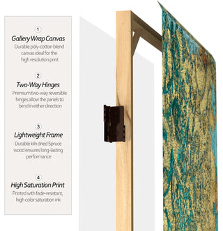 6' Tall Beneath the Waves Canvas Room Divider