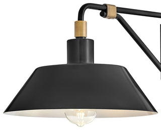Hinkley Brewster Medium Wall Mount Barn Light, Black Oxide