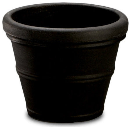 Brunello Planter, Black, 12"