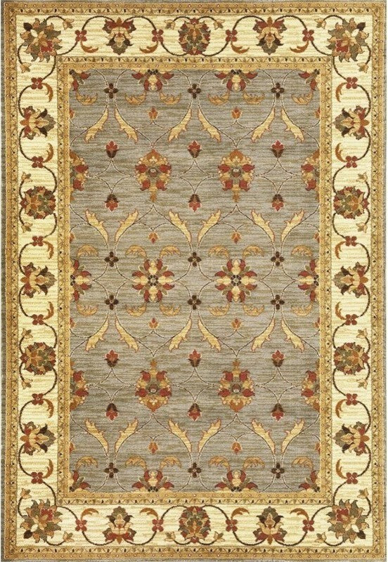 Lifestyles 5469 Slate, Ivory Agra, 7''10"x9''10"