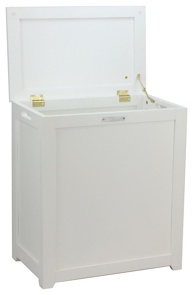 Oceanstar Storage Laundry Hamper, White