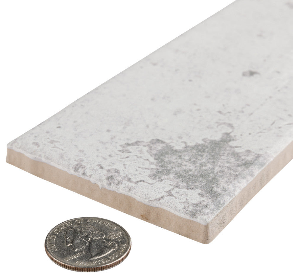 London Ceramic Wall Tile Sample, White