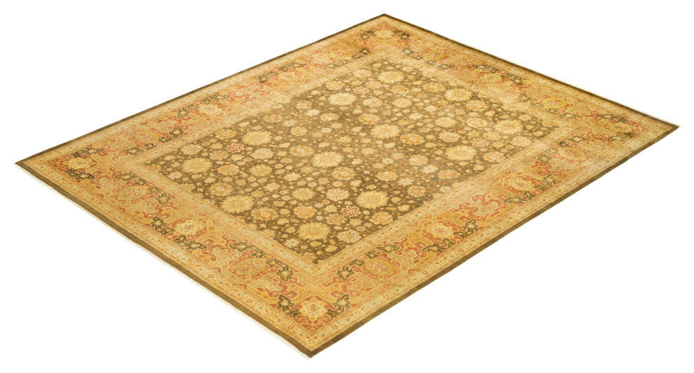 Mogul, One-of-a-Kind Hand-Knotted Area Rug Green, 8'2"x10'2"