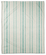Watercolor Stripes Dots 50x60 Throw Blanket, Teal