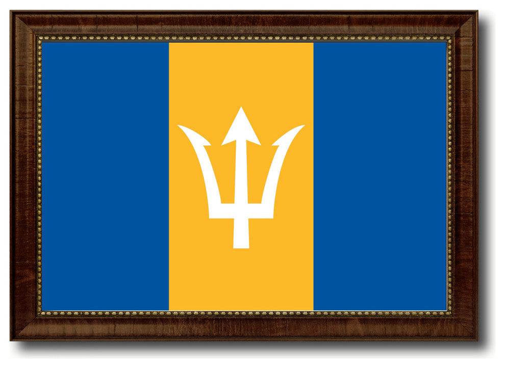 Barbados Country Flag Canvas Print, 27"x39"