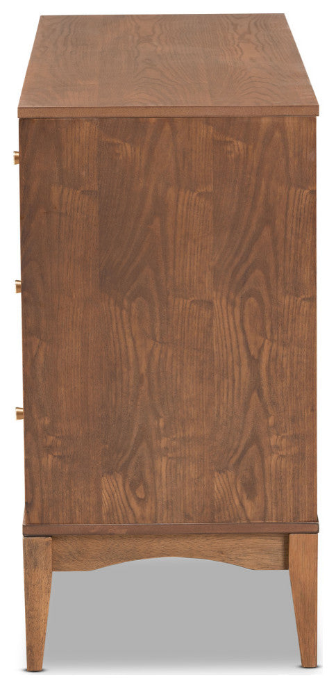 Adena Mid-Century Dresser, Ash Walnut