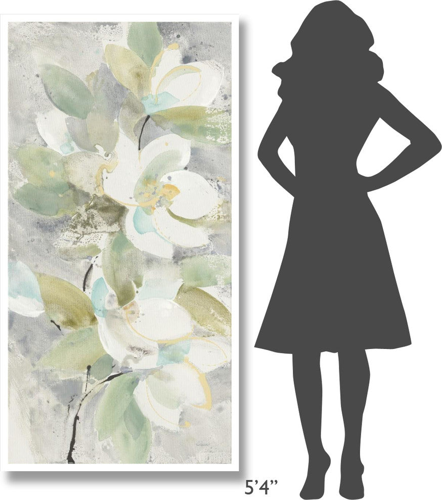 "Pale Magnolia" Digital Paper Print by Albena Hristova, 32"x62"