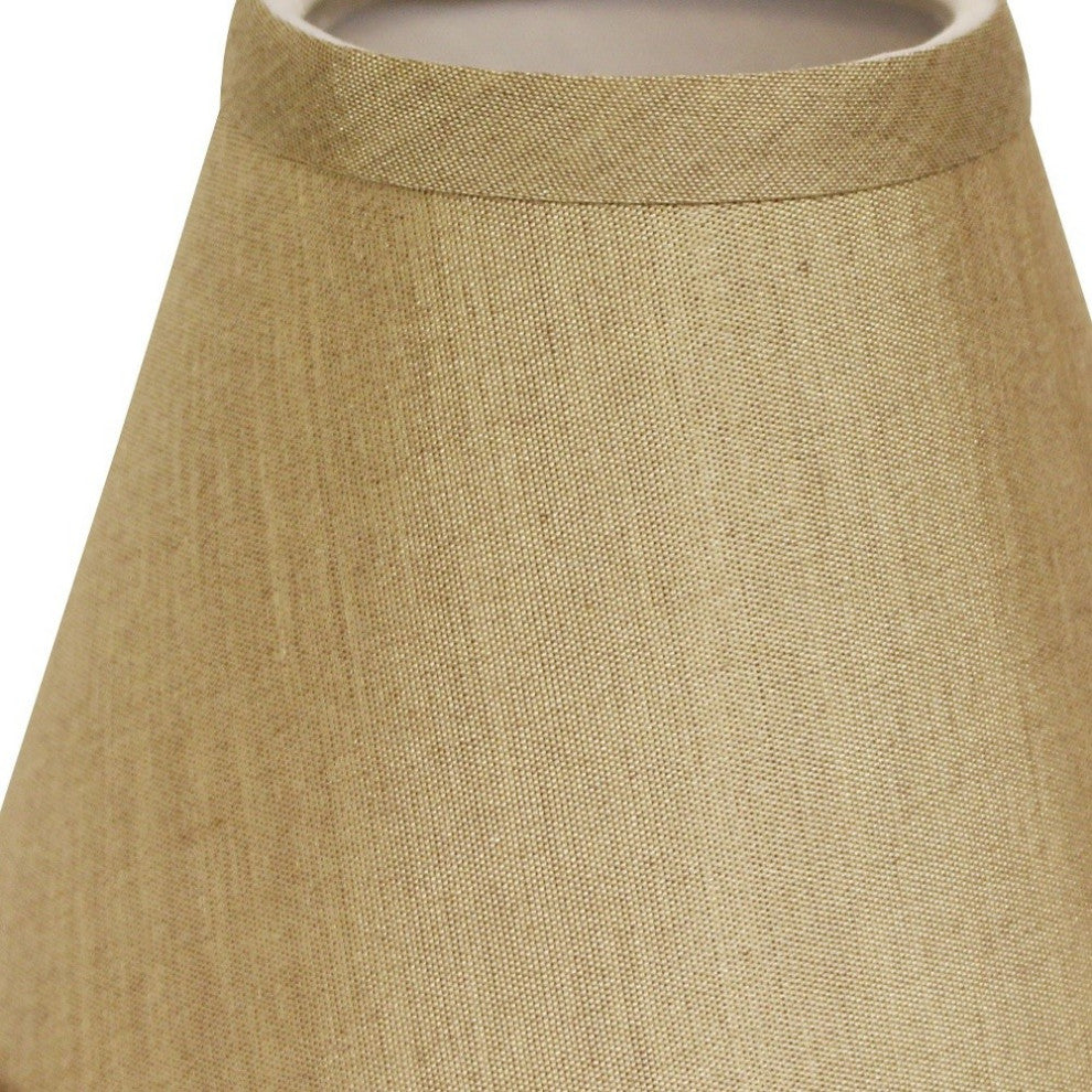 4" Pale Brown Set of 6 Chandelier No Slub Lampshades