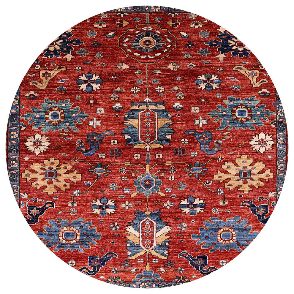 Ahgly Company Indoor Round Mid-Century Modern Area Rugs, 3' Round