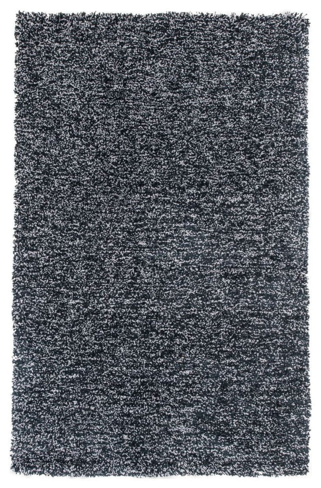 KAS Bliss 1583 Black Heather Shag Area Rug, 5' x 7'