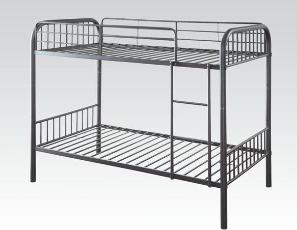 Acme Furniture Bristol, Bunk Bed, Twin/Twin Gunmetal 37535