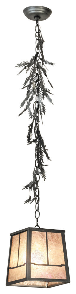 8 Square Pine Branch Valley View Pendant