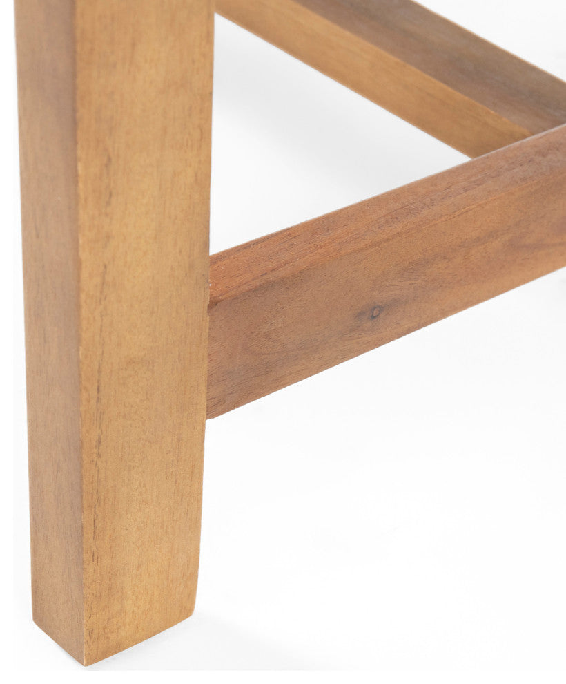 Heath Outdoor 8-Seater Acacia Wood Chat Set With Coffee Table