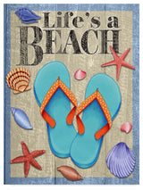 Kimura Designs 'Lifes A Beach' Canvas Art, 24"x18"