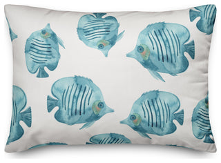 Colorful Fish 2 14x20 Spun Poly Pillow