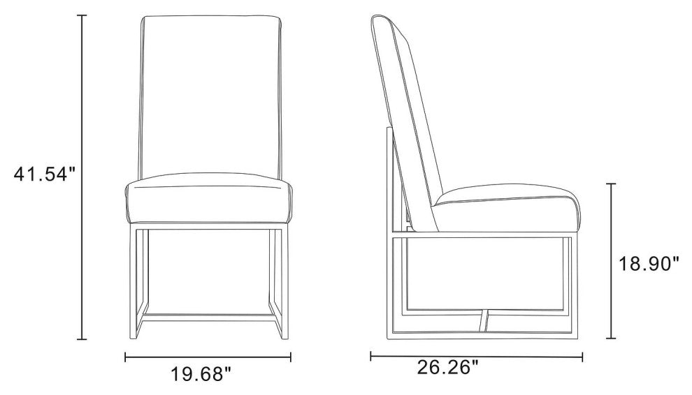 Manhattan Comfort Element Dining Chairs, Set of 8