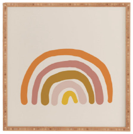 Urban Wild Studio Paint Rainbow Framed Wall Art