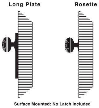 Single Craftsman Plate With Crystal Knob, Satin Nickel