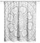 Medallion Shower Curtain, Gray