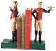 Hand-Cast Jockey Boy Bookends, Lodge Style, Resin