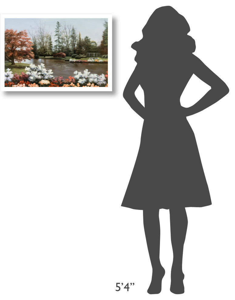 "Lakeside View" Digital Paper Print by Diane Romanello, 26"x18"