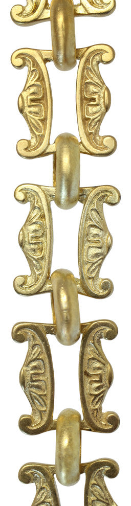 RCH Hardware Brass Vintage Chandelier Chain, Various Finishes, Acid Dipped, U35