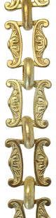 RCH Hardware Brass Vintage Chandelier Chain, Various Finishes, Acid Dipped, U35